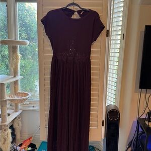 Free People Deep Purple Maxi Dress